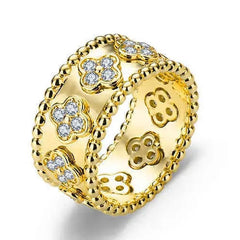 Perlée clovers ring, medium model