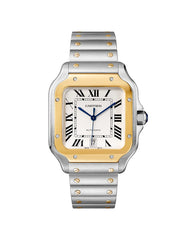 Cartier Santos Two-Tone Gold & Silver