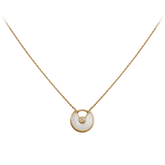 Amulette de Cartier Inspired Locket Chain – 925 Silver Gold Plated Pendant Necklace