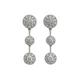 925 Silver Circle Style Dangling Earrings