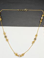Celestial Bead Two-Tone Necklace & Earring Set | Time N Treasure