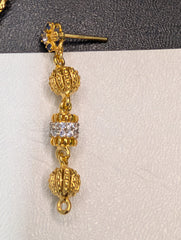 Celestial Bead Two-Tone Necklace & Earring Set | Time N Treasure