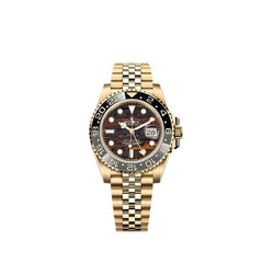 Rolex GMT-Master II Yellow Gold Tiger Iron Dial Jubilee