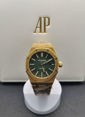 AP Royal Oak Limited Edition Green Dial Yellow Gold Color