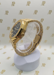 AP Royal Oak Yellow Gold Color Black Dial