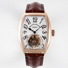 Franck Muller Imperial Tourbillon Cintrée Curvex Rose Gold & White Dial