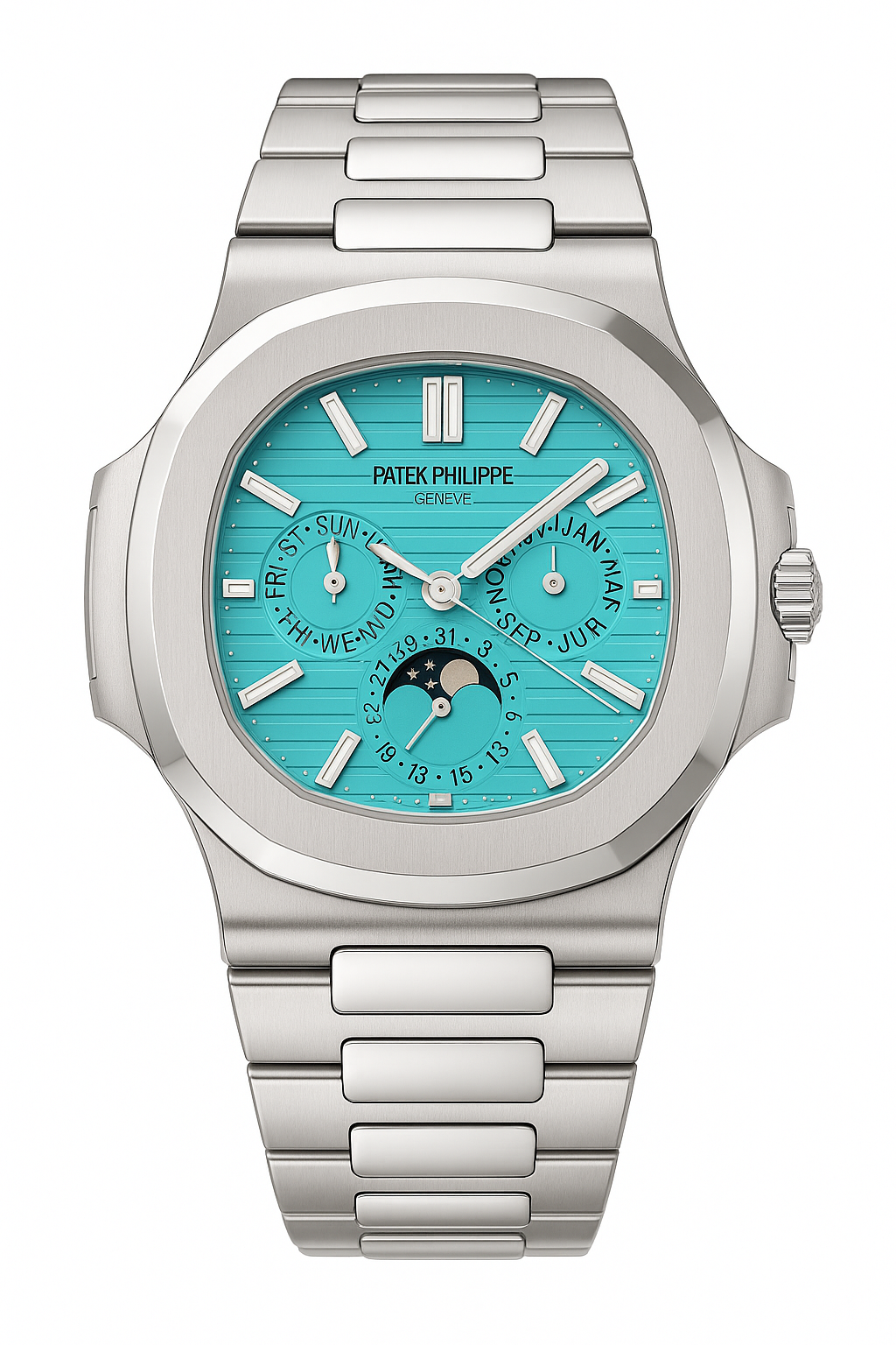 PP Nautilus Tiffany Blue Moon Phase