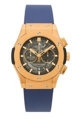 Hublot Classic Fusion Inspired Blue & Rose Gold Chronograph Quartz