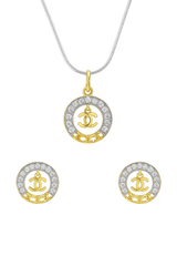 Chanel-inspired Locket Tops Set Two Tone