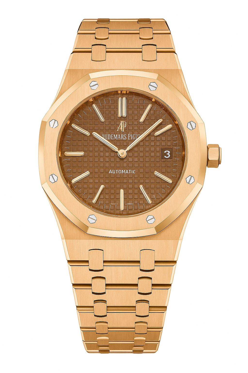AP Royal Oak Inspired Rose Gold with Brown Dial