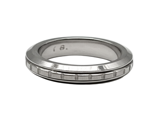 925 Silver Gents Band with Cubes Design