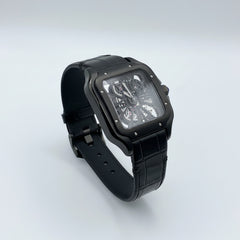The "Classic Santos" Black ADLC Skeleton Leather