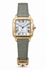 The "Classic Santos" Rose Gold & Slate Grey Leather