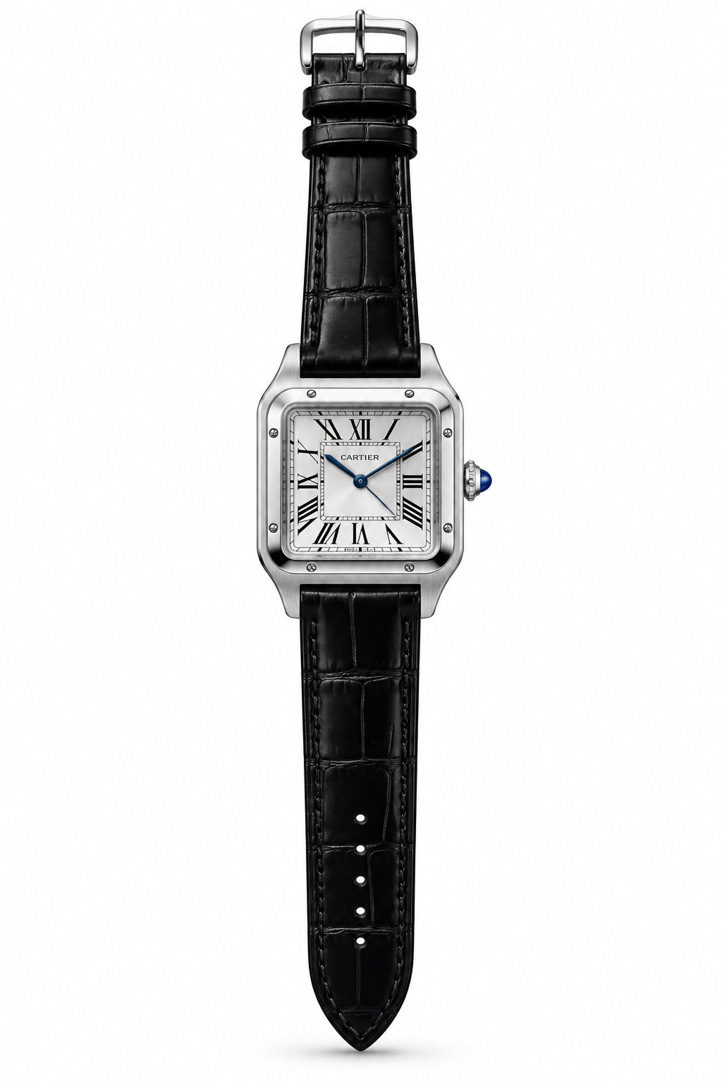 The "Classic Santos Dumont" Silver & Opaline Leather