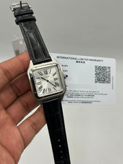 The "Classic Santos Dumont" Silver & Opaline Leather