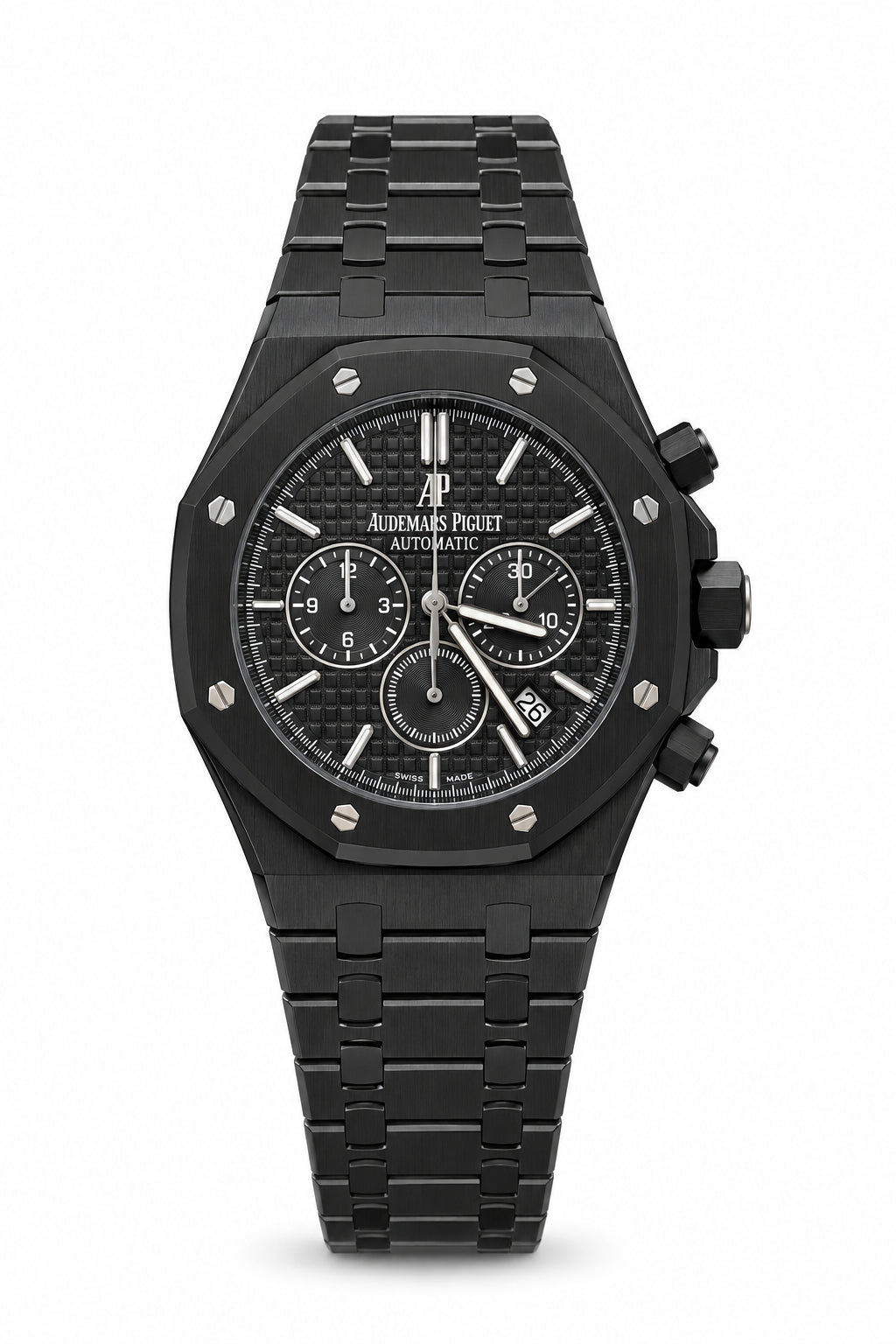 The "Classic Oak Chronograph" All-Black ADLC & Onyx Tapisserie