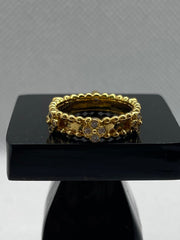 Perlée Sweet Clovers Ring – Gold-Plated 925 Silver with Zircon