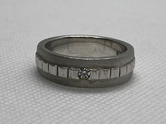 925 Silver Matte & Polished Finish Band