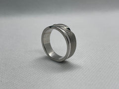 925 Silver 2-Stone Band Ring
