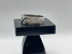925 Silver 2-Stone Band Ring