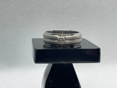 925 Silver 4-Stone Band Ring