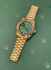 Day-Date Rose Gold with Green Dial