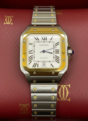 Cartier Santos Two-Tone Gold & Silver