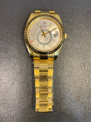 Sky-Dweller 42mm White Dial 18kt Yellow Gold Color