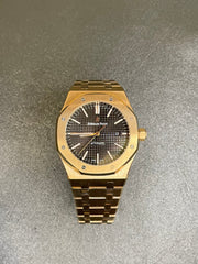 AP Royal Oak Rose Gold Black Dial