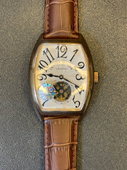 Franck Muller Imperial Tourbillon Cintrée Curvex Rose Gold & White Dial