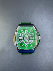 Franck Muller Vanguard Yachting Green & Stainless Steel