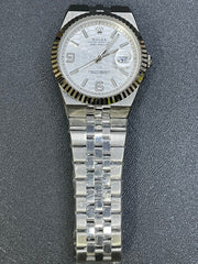 Land-Dweller White Dial Stainless Steel Watch