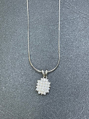 925 Silver Locket Set with Zircon Stone