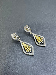 925 Silver & Gold Two-Tone Earrings