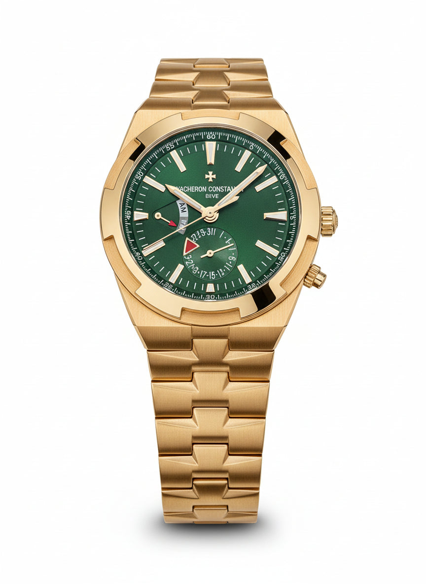 Vacheron Constantin Overseas Dual Time Rose Gold Colour Green Dial
