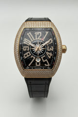The "Iced Vanguard Regatta" Rose Gold & Onyx Watch