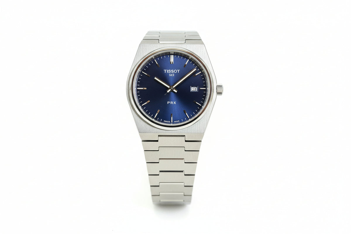 Tissot PRX Blue Dial Watch | Stainless Steel Bracelet | Quartz Movement