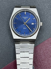 Tissot PRX Blue Dial Watch | Stainless Steel Bracelet | Quartz Movement