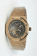 Royal Oak Skeleton Watch – Rose Gold Color Case with Gray Dial | Automatic Movement