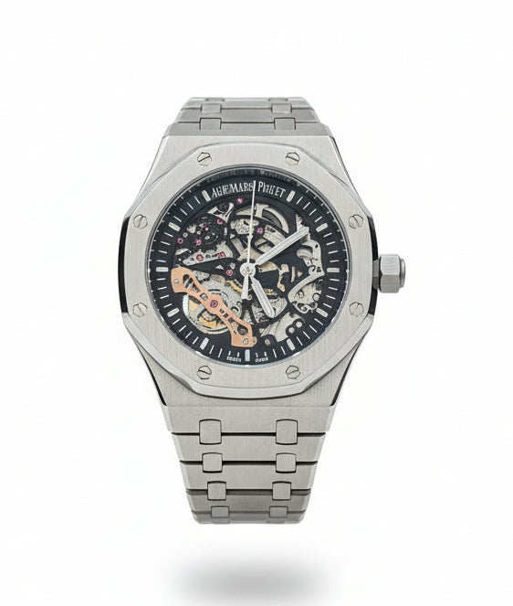 Royal Oak Skeleton Watch – Black Dial | Automatic Movement | Luxury Timepiece