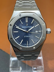 Royal Oak Blue Dial Watch | Stainless Steel Case & Bracelet | Automatic Movement