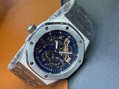Royal Oak Skeleton Watch – Blue Dial | Automatic Movement | Luxury Timepiece