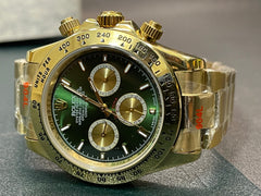Cosmograph Daytona “John Mayer” – Yellow Gold Tone with Green Dial & Gold Sub-Dials