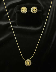 Chanel Inspired Locket Tops with Black Stone & CC Logo