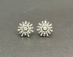 925 Silver Tops with Zircon Bracket Design