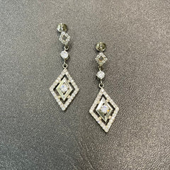 925 Silver Rhombus Earrings