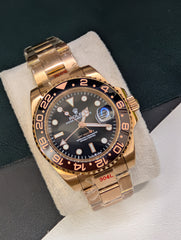 GMT-Master II Root Beer Rose Gold Black
