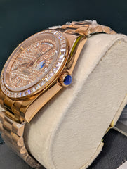Day-Date 40mm Rose Gold ICED Out Bazel and Dial "Master Plus"