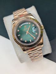 Day-Date Rose Gold with Green Dial