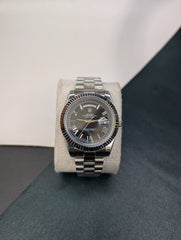 Black Dial Day-Date Custom Watch – President Bracelet | Time N Treasure
